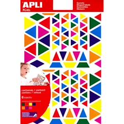Apli - 720 Gommettes auto-adhésives triangle couleurs assorties  - vertbaudet enfant