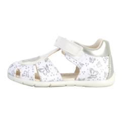 Chaussures-Chaussures fille 23-38-Sandales - GEOX - Elthan - Blanc - Scratch - Enfant