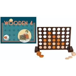 Jouet-Puissance 4 en bois - Egmont Toys - Wooden 4 - Jeu de réflexion et stratégie - Pour enfants