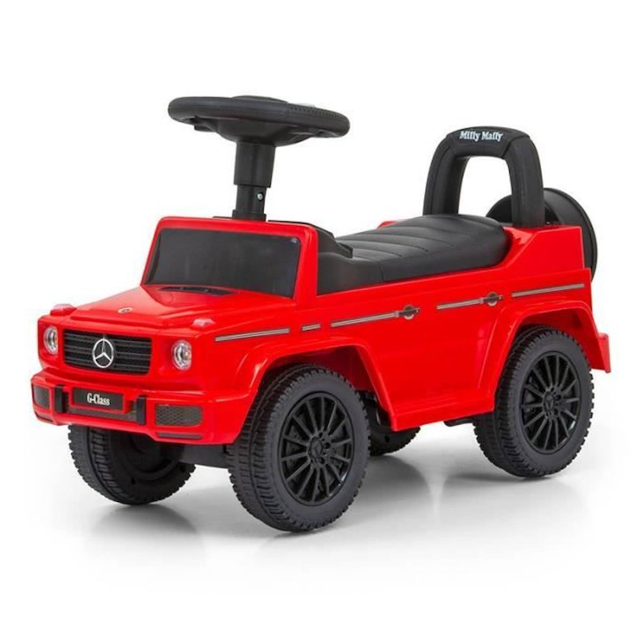 Porteur Enfant Milly Mally Mercedes G350d S Rouge - 4 Roues - Licence Mercedes Rouge