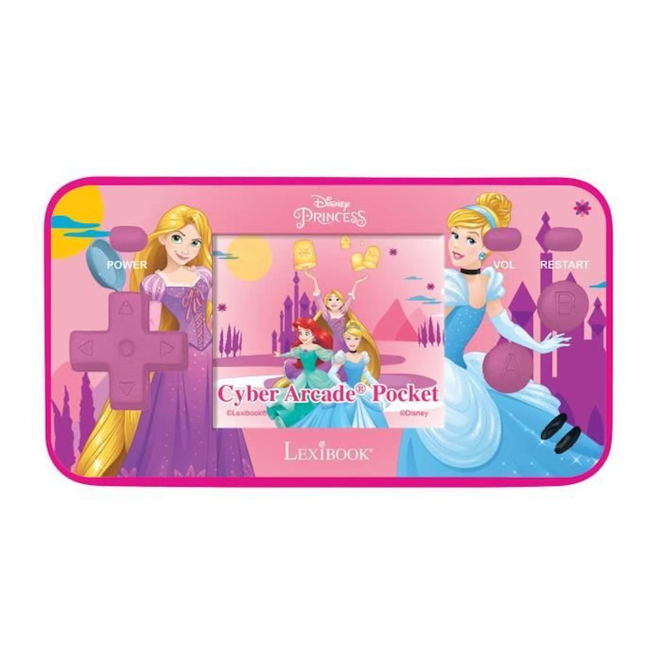 Console Portable Cyber Arcade® Pocket Disney Princesses – Écran 1.8 150 Jeux Dont 10 Disney Princess