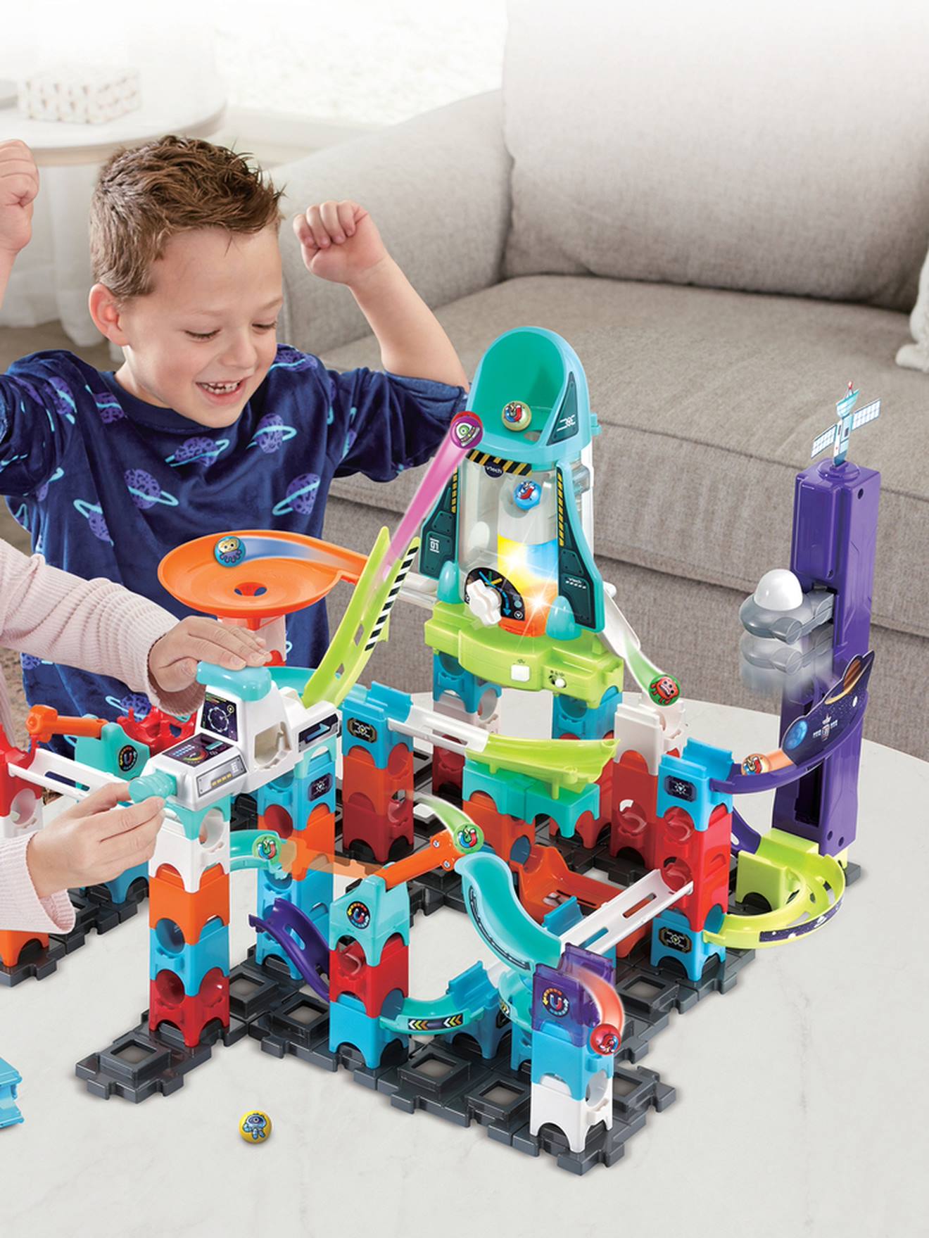 Vtech - Marble Rush - Space Magnetic Mission Set Xl300e - Vtech Multicolore