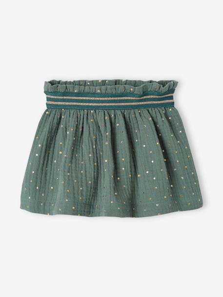 Coffret de Noël bébé 'Adoré' : jupe, bandeau et pochette brodée vert émeraude 6 - vertbaudet enfant 