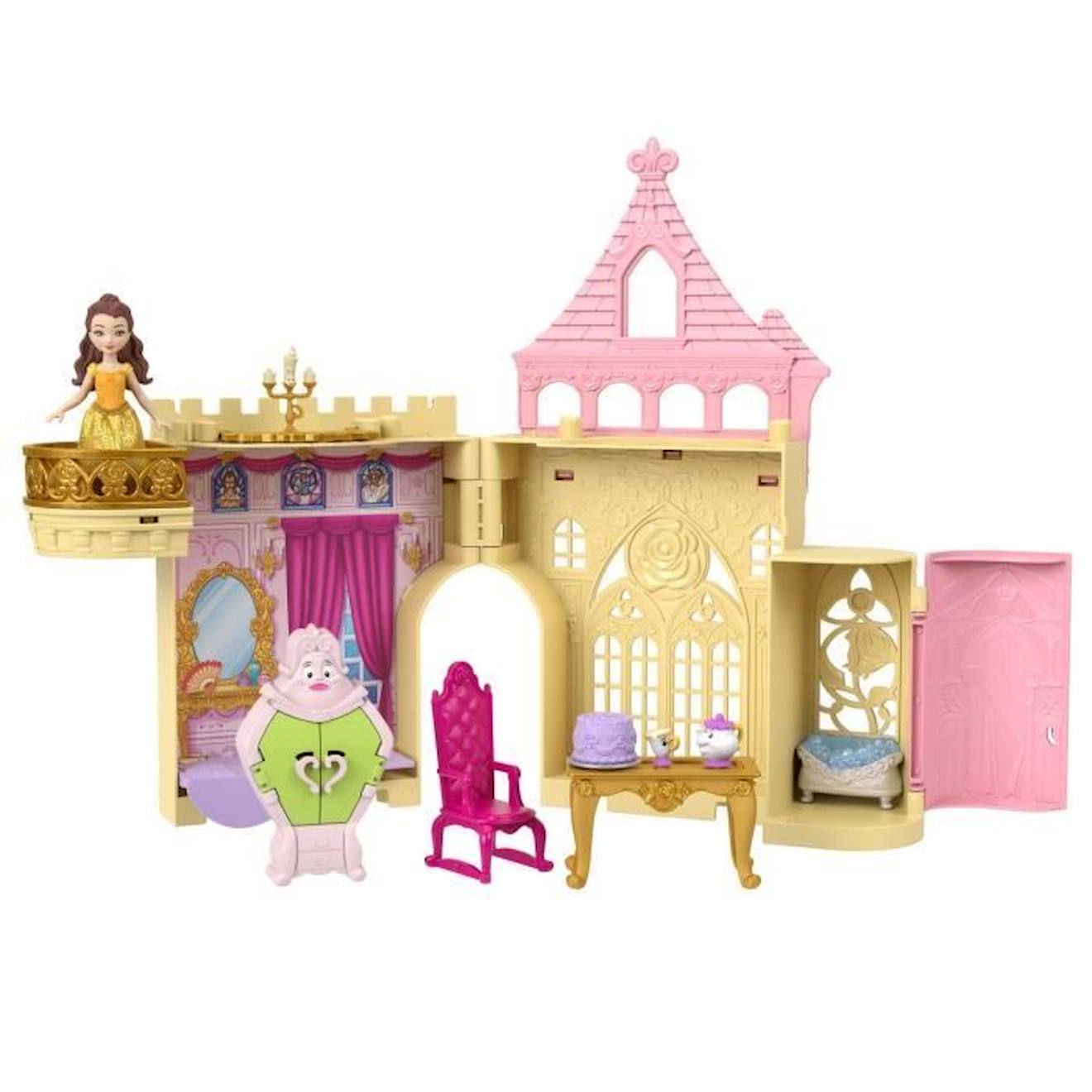 Princesse Disney - Coffret Histoire Chateau De Belle - Mini Univers - 3 Ans Et + Rose