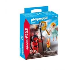 Playmobil - 71170 - Ange et démon special plus - Enfant - Multicolore - 2 personnages et accessoires  - vertbaudet enfant
