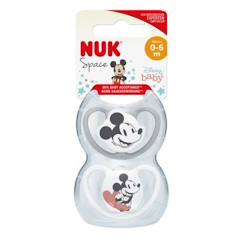 -NUK Lot 2 sucettes SPACE Mickey - 0-6 mois