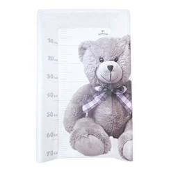 Plan à langer DOMIVA Little Bear - PVC - Matelas intégré - Blanc/Gris - 50 x 80 cm  - vertbaudet enfant