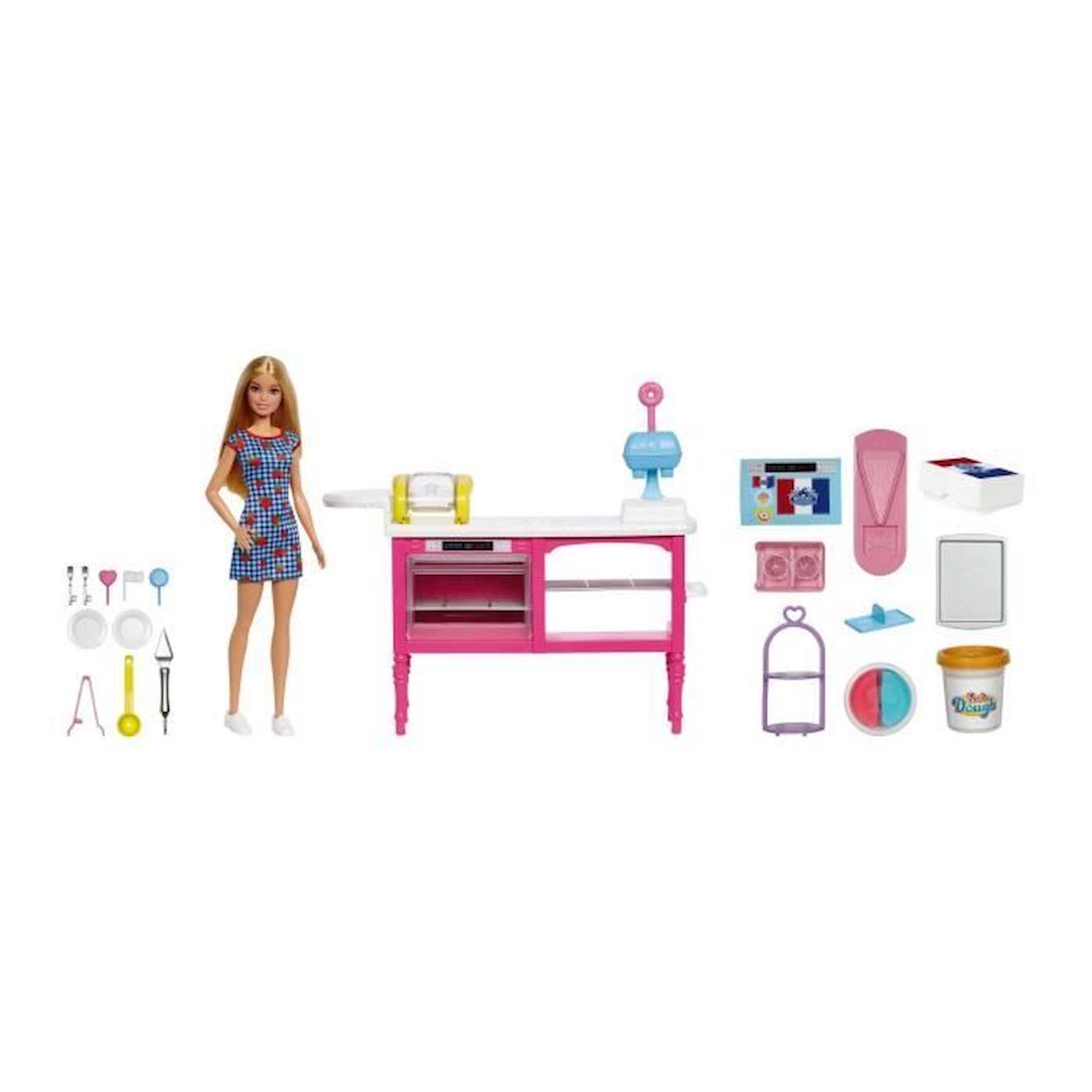 Barbie - Barbie Et Sa Boulangerie - Playset Poupée - 5 Ans Et + Blanc