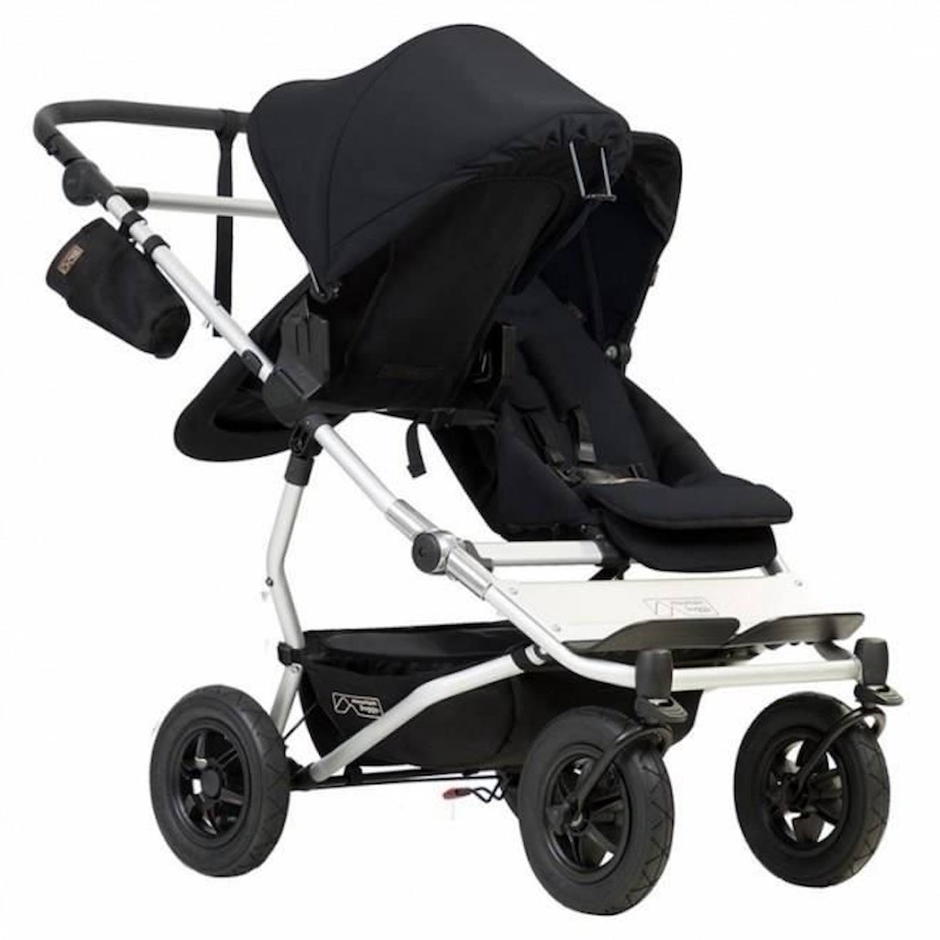 Poussette Double Mountain Buggy Duet V3.2 - Black - Poussette Doubles