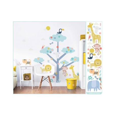 Autocollants Safari Tree & Friends - Multicouleur - Enfant - 70 cm BLANC 2 - vertbaudet enfant 