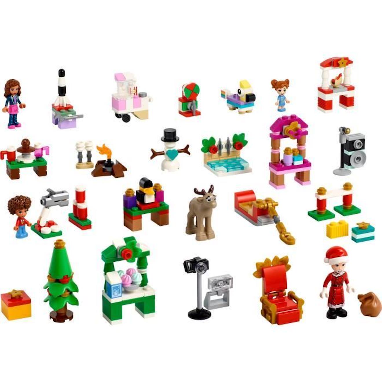 LEGO Friends 41706 Le Calendrier de l'Avent 2022, Jouet et Figurines,  Cadeau Noël Enfants vert - Lego