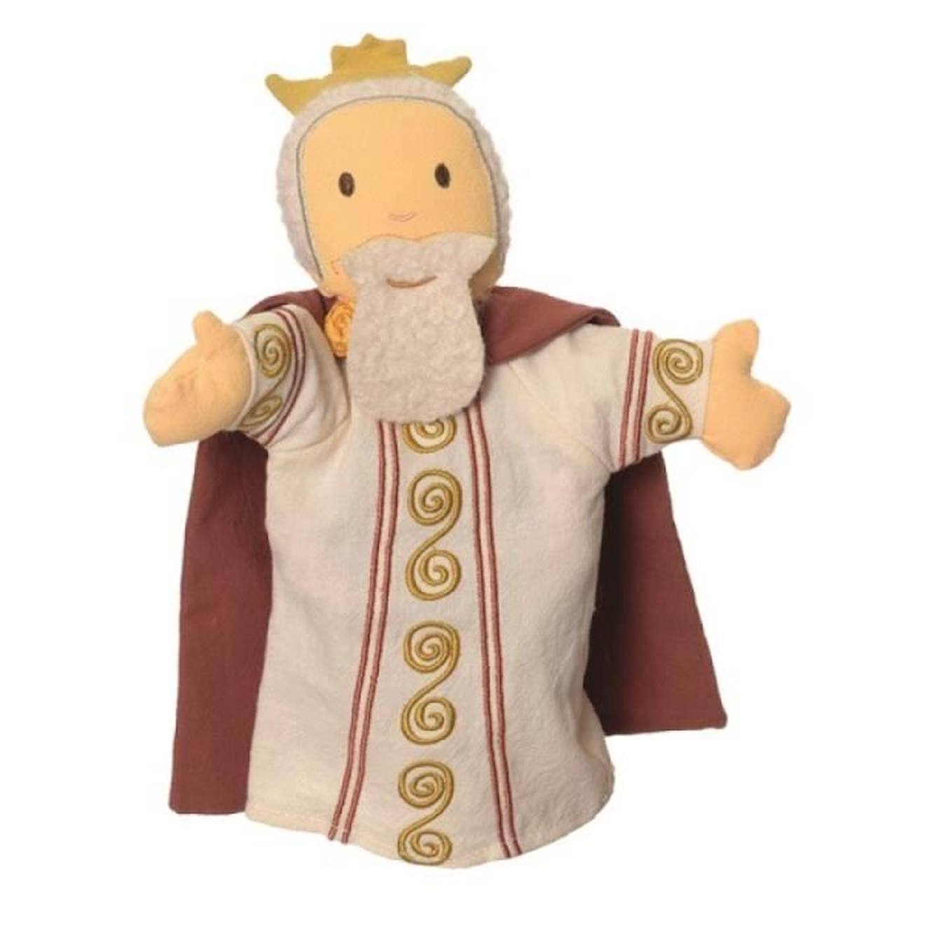 Marionnette À Main Roi - Egmont Toys - 25 Cm - Pour Enfants Dès 12 Mois - Blanc Blanc