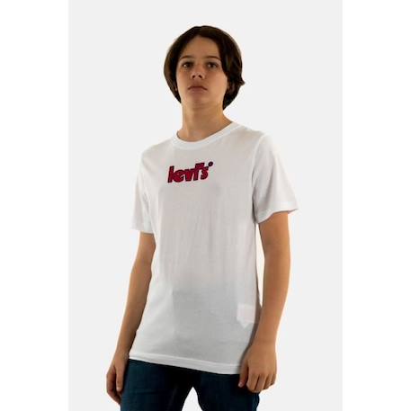 Fille-T-shirt, sous-pull-Tee shirt manches courtes levis short sleeve graphic 01 White