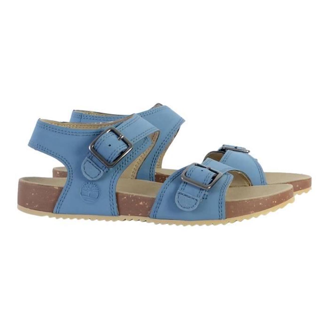 Sandales pour enfants Timberland Castle Island Blackstrap Bleu Med Plate Bride Confortable et r sistant