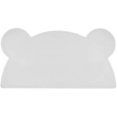 Linge de maison et décoration-Décoration-Décoration de table-Set de table en silicone en forme d'ours - KINDSGUT - Gris clair - Lavable et antidérapant