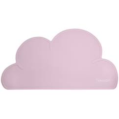 -Set de table en forme de nuage en silicone - rose pâle