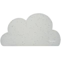 -Set de table en silicone en forme de nuage - KINDSGUT - Gris clair - Lavable - Antidérapant - Enfant