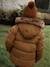 Doudoune à capuche doublée polaire avec gants ou moufles garçon BLEU+MORDORE 17 - vertbaudet enfant 