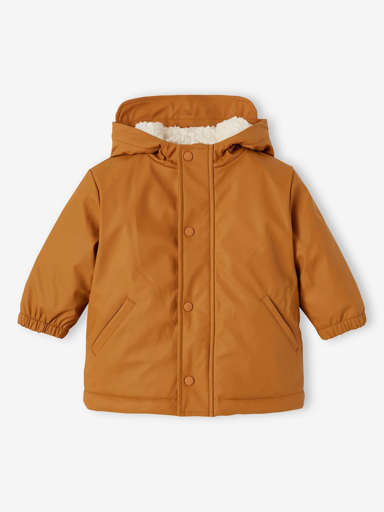 Manteau et pantalon de pluie bébé caramel (Vertbaudet) - Image 2