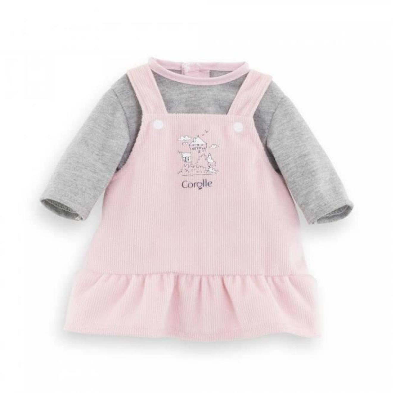 Robe Et T-shirt Pour Poupée Corolle Bords De Loire - Rose - 36 Cm - Pour Enfant De 2 Ans Et Plus Ros