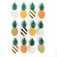 Graine créative - 12 stickers 3D Ananas  - vertbaudet enfant