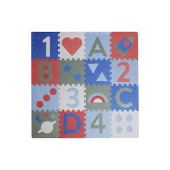 -Tapis de jeu puzzle - Kindsgut - 120x120 cm - Vert - Mixte - Pour bébé - Intérieur