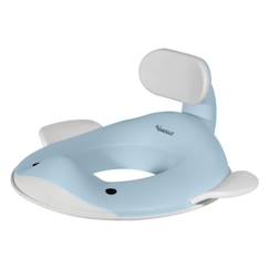 Puériculture-Toilette de bébé-Propreté et change-Réducteur de toilette baleine pour enfants - bleu clair