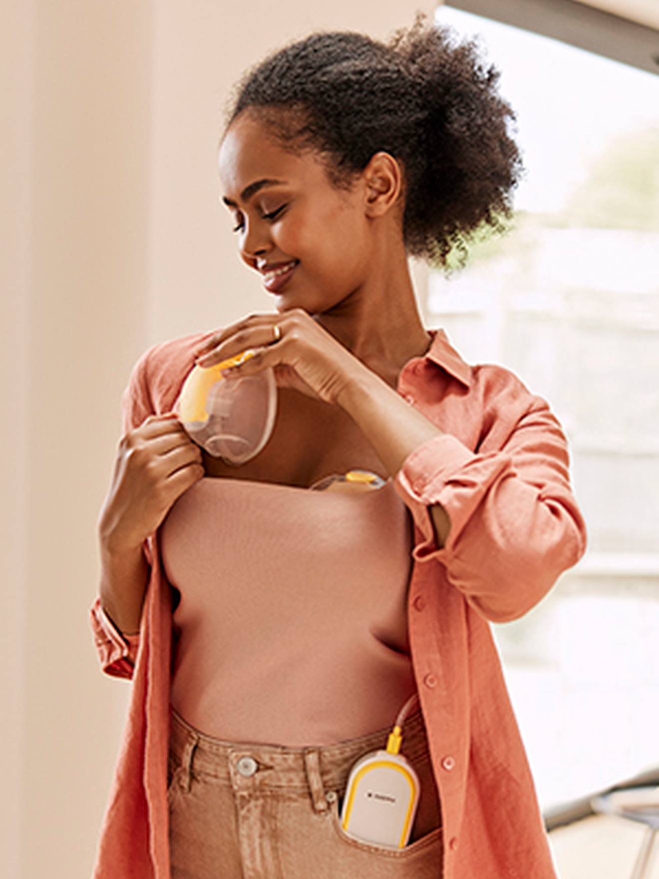 Tire-lait électrique double Freestyle Hands Free 21mm / 24mm transparent (Medela) - Image 2