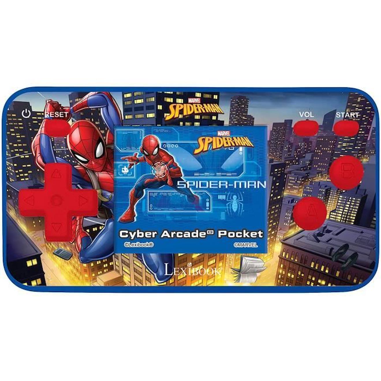 Console Portable Cyber Arcade® Pocket Spider-man – Écran 1.8 150 Jeux Dont 10 Spider-man Bleu