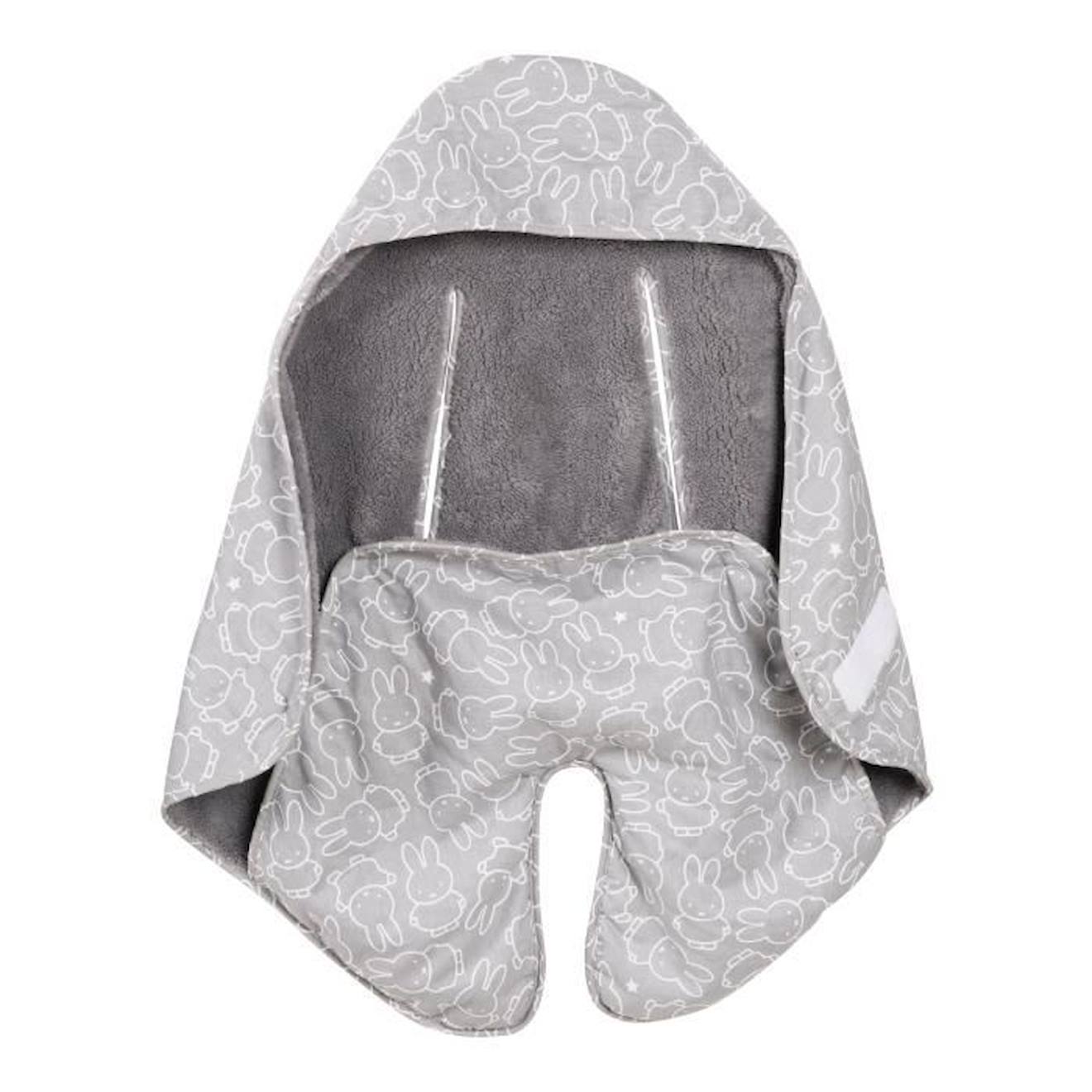 ROBA Couverture Bébé Enveloppante miffy® pour Sièges Auto et Poussettes -  Gris gris - Roba