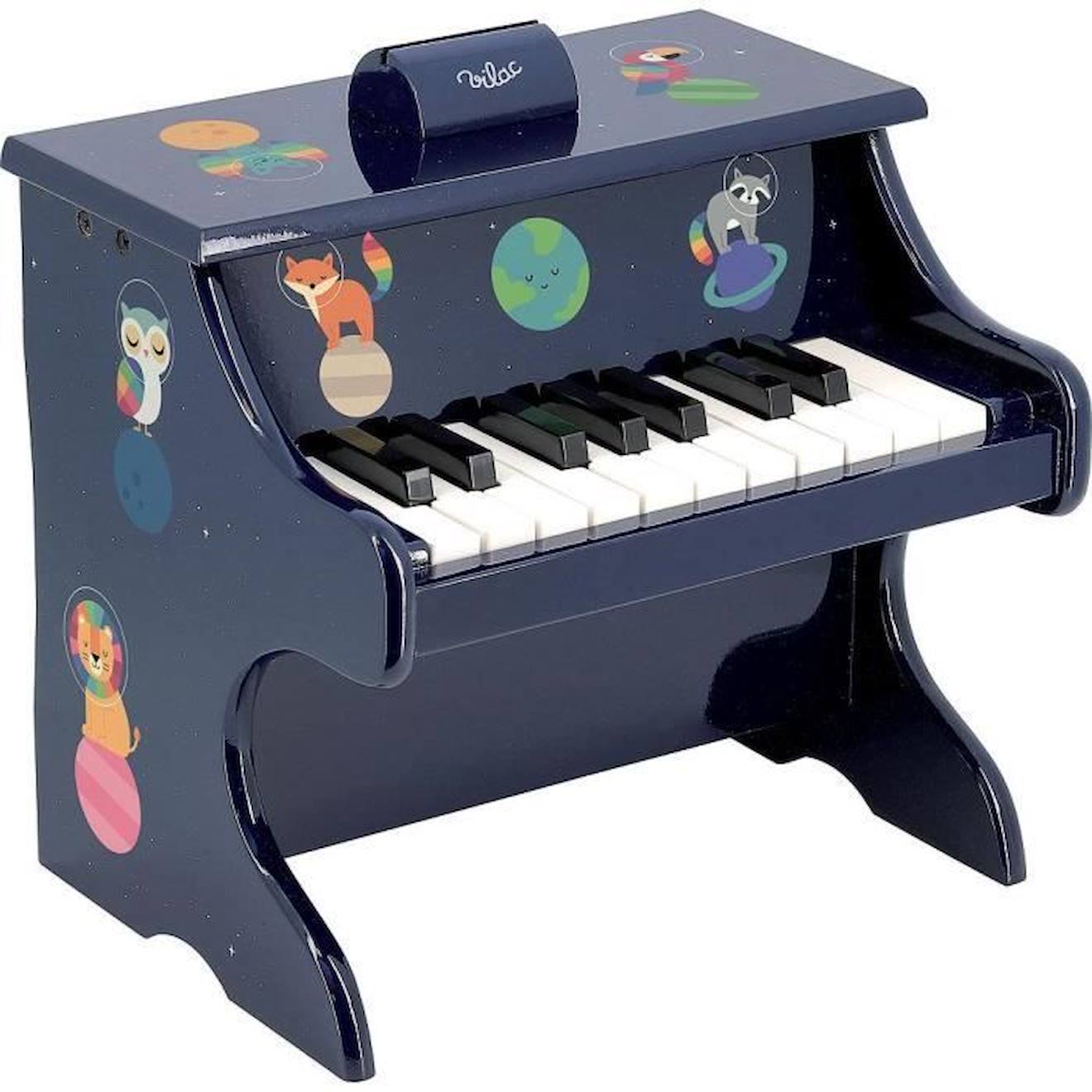 Piano Arc-en-ciel Vilac Andy Westface - Jouet Musical Pour Enfant - 18 Touches - Support À Partition