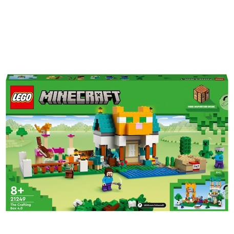 LEGO® Minecraft 21249 La Boîte de Construction 4.0, Jouets 2-en-1 avec Figurines Steve, Creeper et Zombie VERT 6 - vertbaudet enfant 
