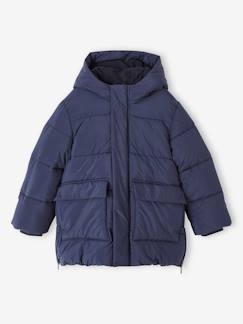 -Doudoune garçon longue doublée sherpa