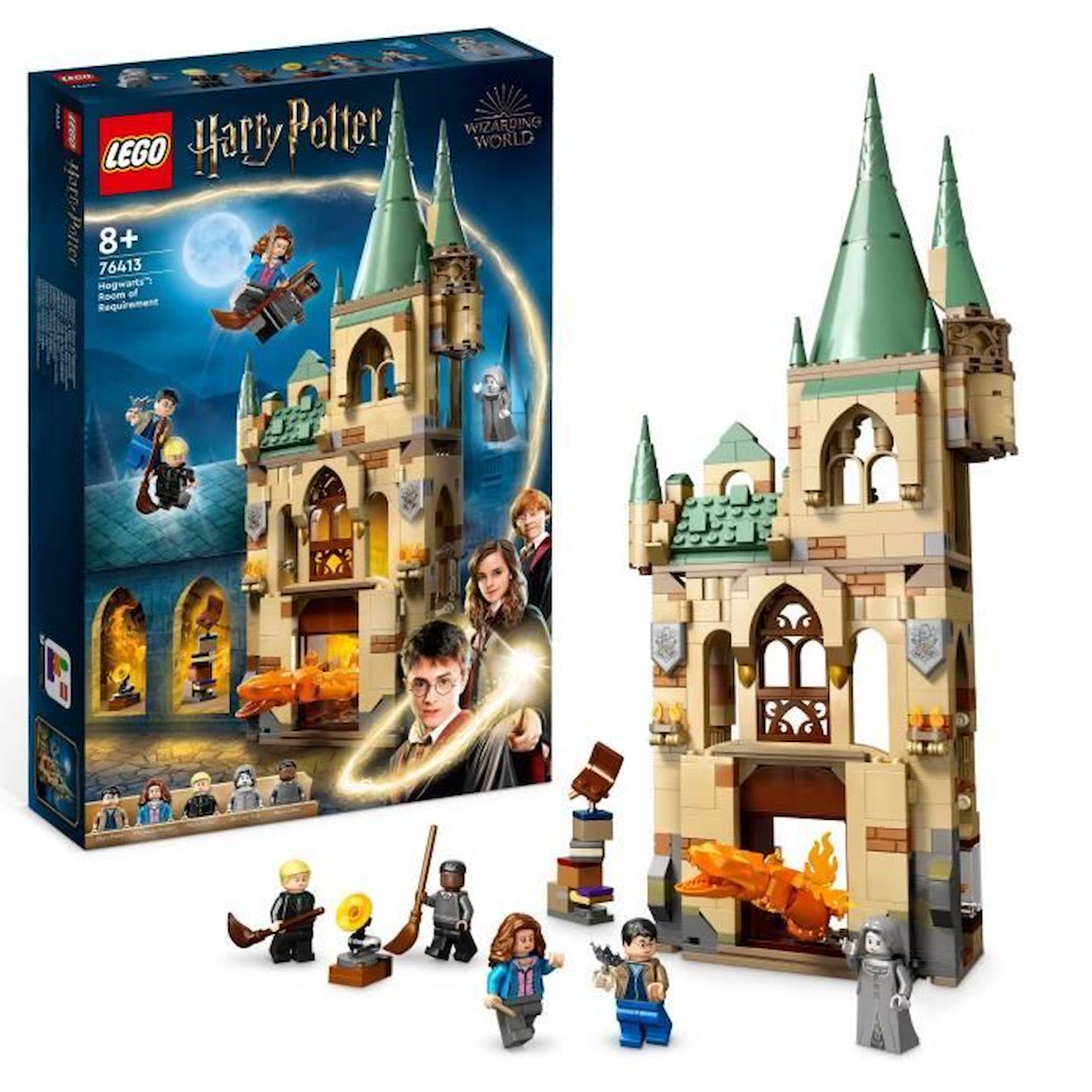 Lego® Harry Potter 76413 Poudlard : La Salle Sur Demande, Jouet Château Avec Figurine Serpent De Feu