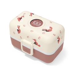 Puériculture-Lunch Box Enfant - MONBENTO - MB Tresor Canelle Fox - 3 Compartiments - Sans BPA