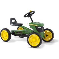 -Kart à pédales BERG Buzzy John Deere - Jaune/Orange - Pour Enfant de 2 à 5 ans