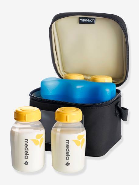 Medela - Sac isotherme + 4 biberons et un élément réfrigérant - Noir