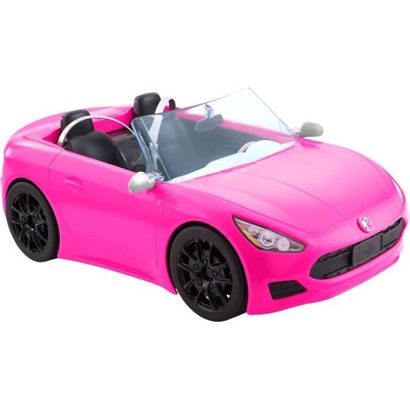 Barbie - Voiture Cabriolet De Barbie - Véhicule Poupée Mannequin - Rose - Pour Enfant Dès 3 Ans Rose