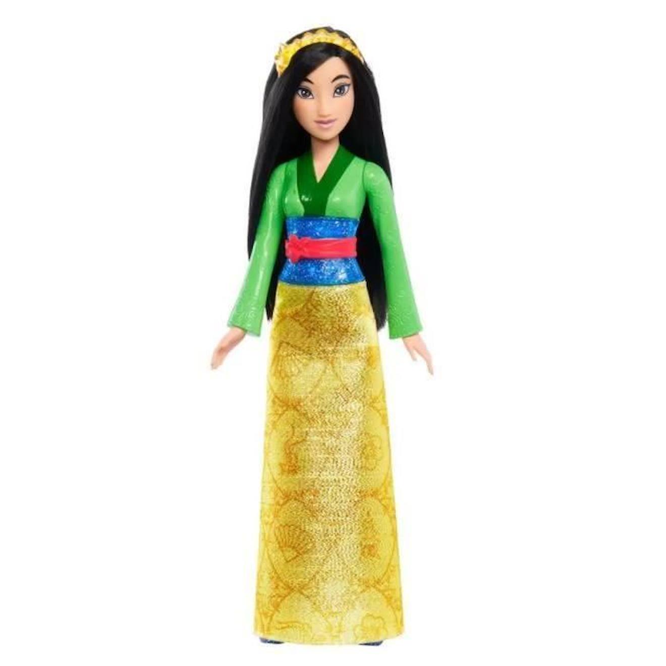 Princesse Disney - Poupée Mulan 29cm - Poupées Mannequins - 3 Ans Et + Jaune