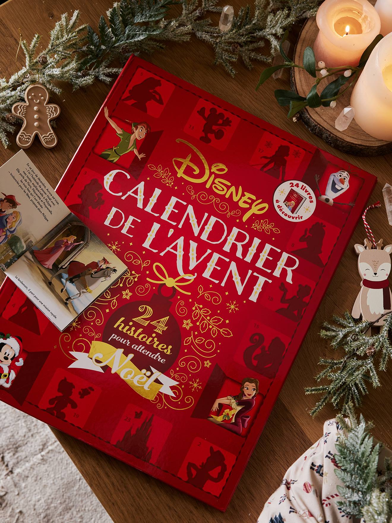 Calendrier de l'Avent - 24 histoires pour attendre Noël - DISNEY CLASSIQUES  - HACHETTE multicolor - Disney