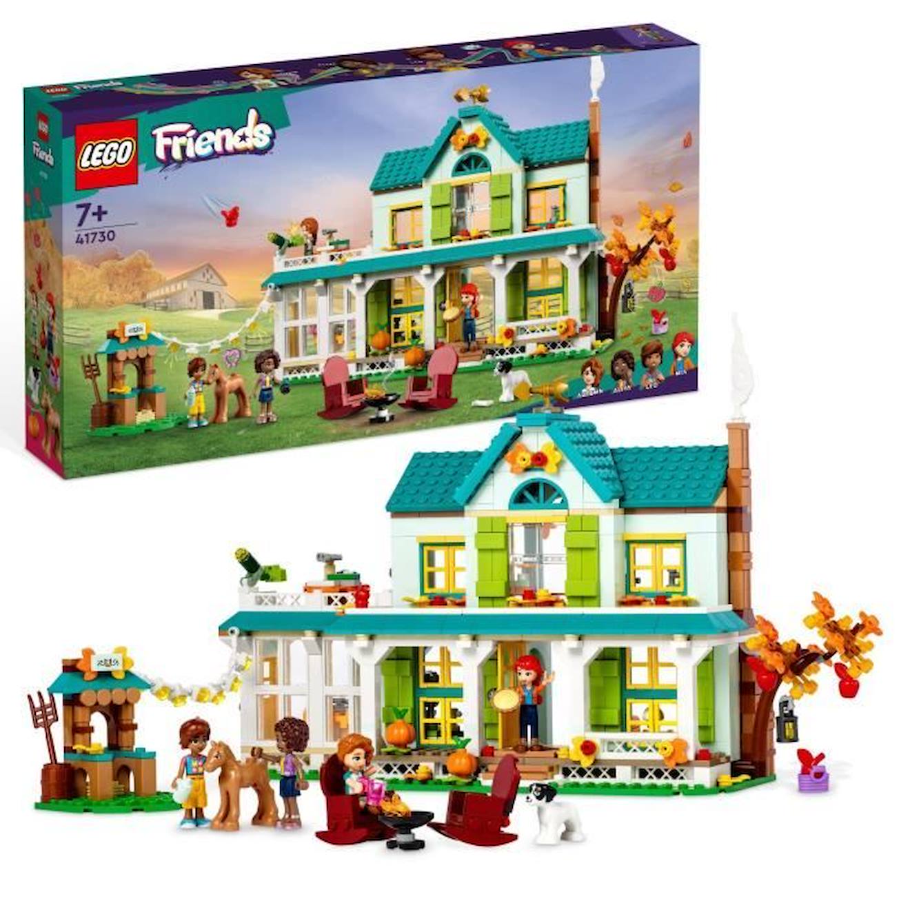 Lego® Friends 41730 La Maison D’autumn, Jouet Animaux, Maison De Poupée Avec Accessoires Blanc
