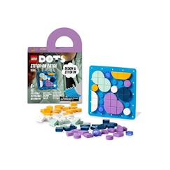 -LEGO® 41955 DOTS Plaque à Coudre, Loisir Manuelle DIY, Badge Personnalisé Pour Vêtements ou Accessoires