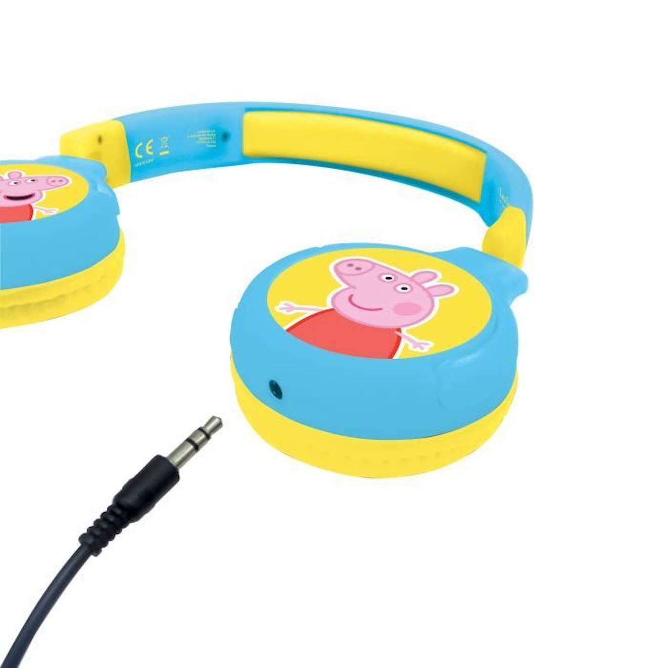 Casque Peppa Pig Bluetooth® et Filaire pour enfants - LEXIBOOK - Volume  limité à 85 dB bleu - Lexibook