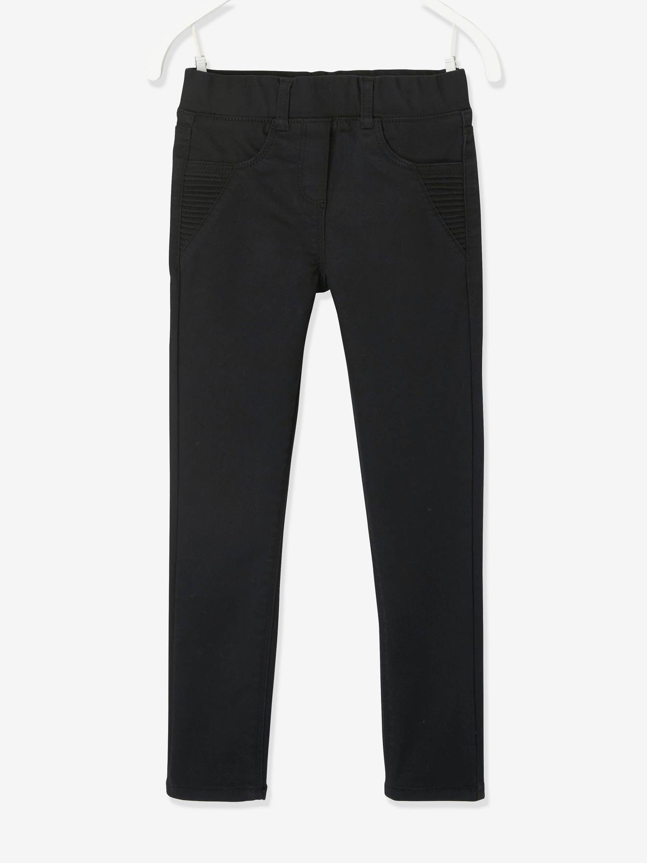 Pantalon jegging indestructible fille détails surpiqûres noir