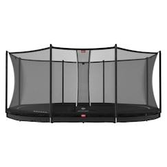 Jouet-Trampoline BERG Grand Favorit InGround 520 cm - Noir - Métal - Oval - Sécurité renforcée