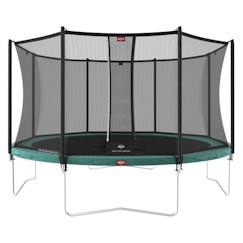 -Trampoline suspendu - BERG - Favorit Regular - 380 cm - Vert - Filet de sécurité Comfort