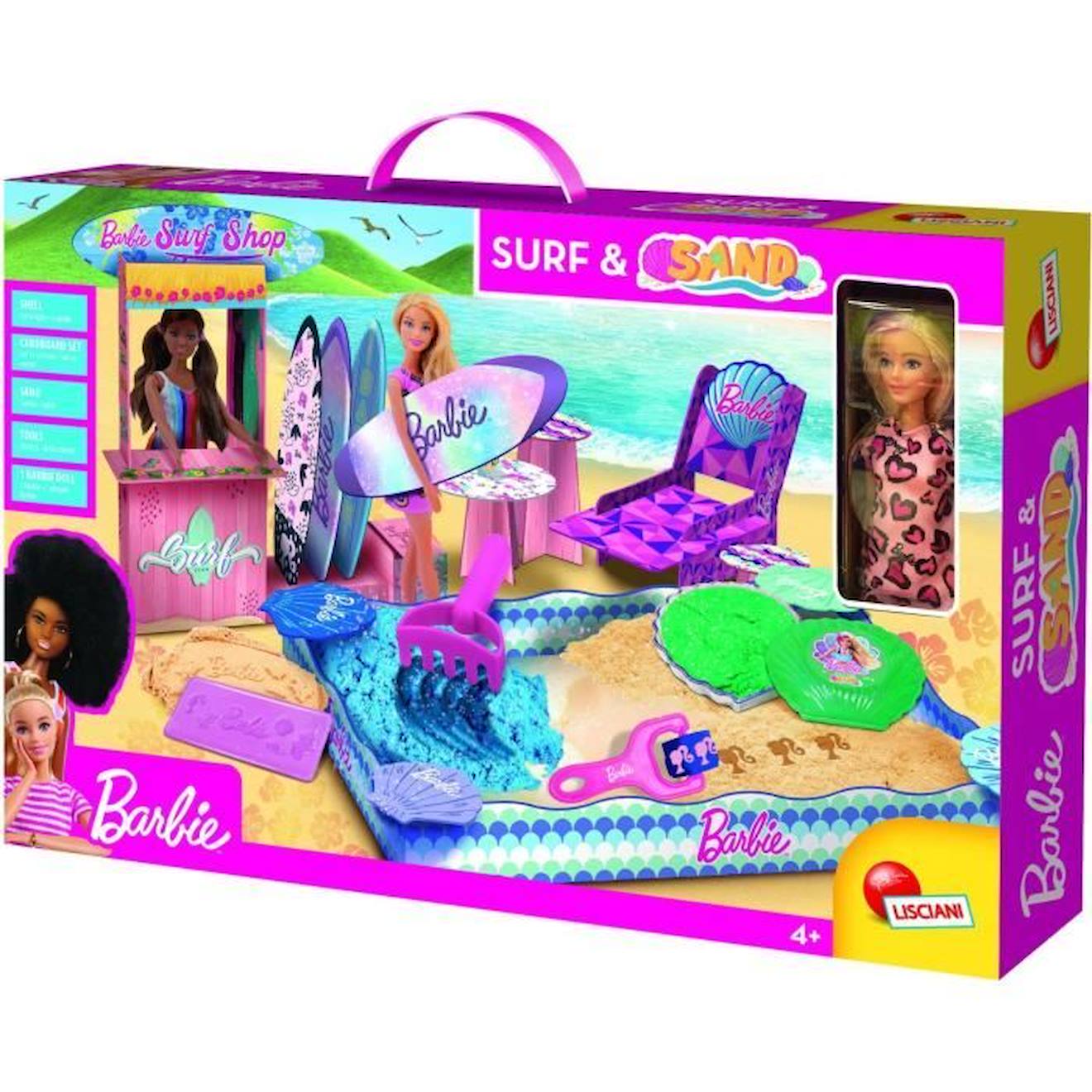 Coffret De Sable Magique - Barbie Coffret Sand & Surf - Lisciani Blanc