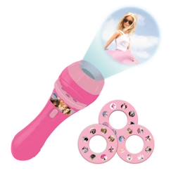 -Projecteur à histoires - Barbie - Lampe torche - 3 disques inclus - 24 images - Pour enfants à partir de 3 ans