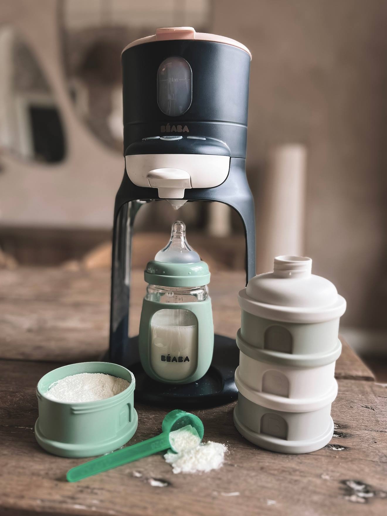 Préparateur de biberon 2 en 1 Bib'Expresso night blue