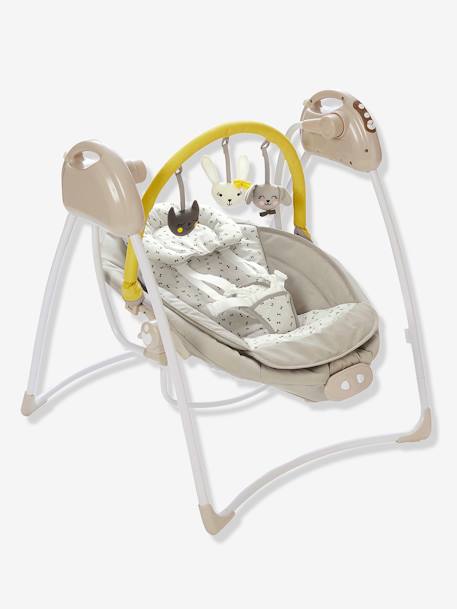 Vertbaudet - Balancelle avec arche de jeux Babyswing gris